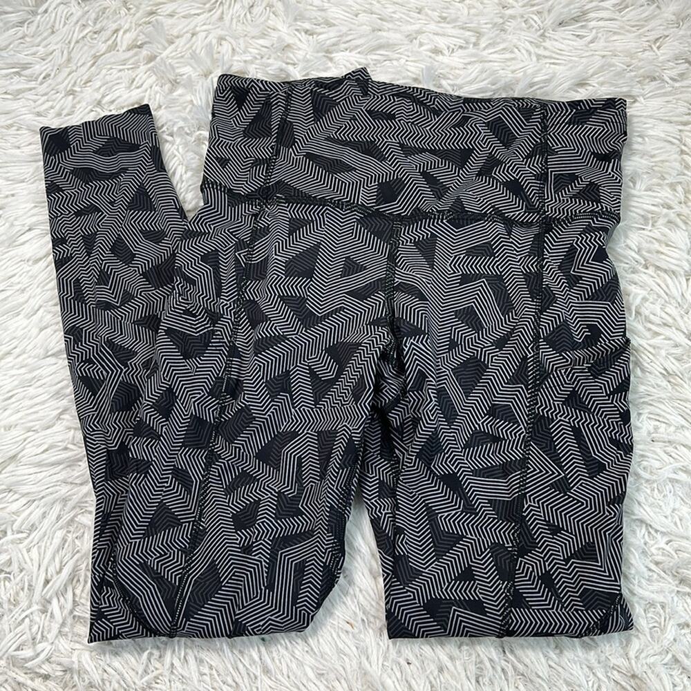 Lululemon Fast and Free Tight II 25" *Non-Reflective Nulux Textured Labyrinth Bl